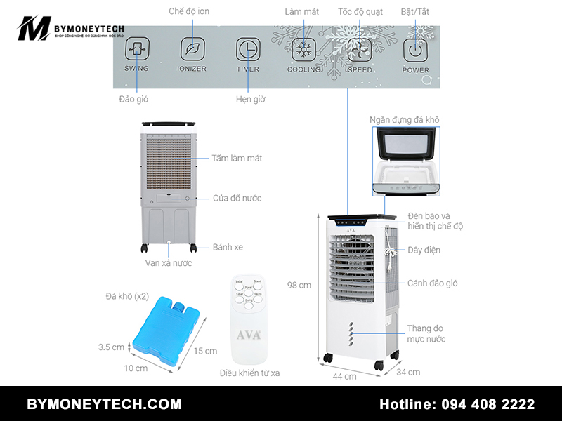 Quạt điều hoà Ava RPD 80 có tốt không